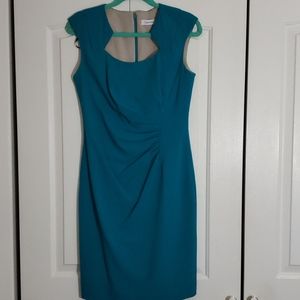 Calvin Klein Teal Sheart Dress